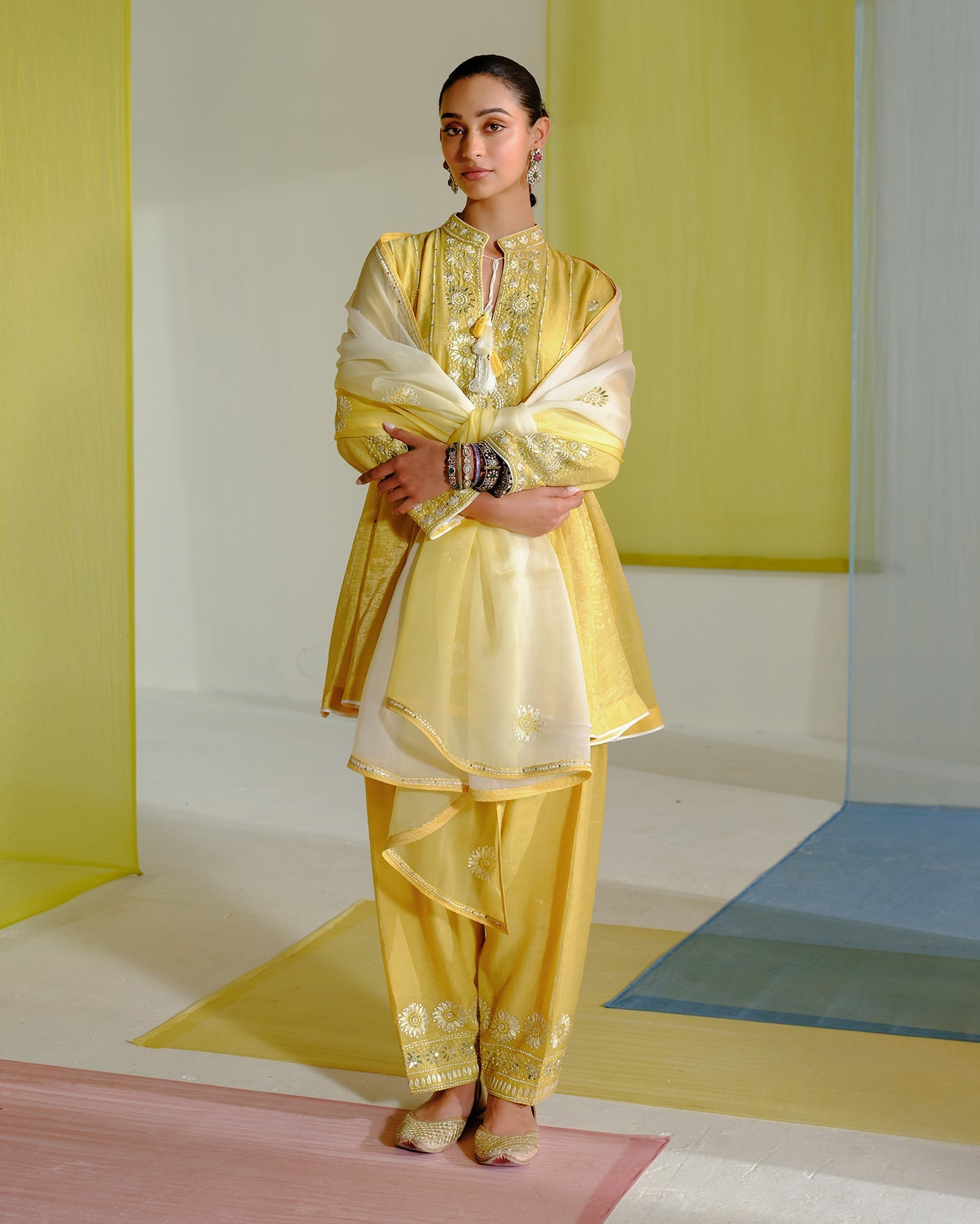 feba short anarkali set