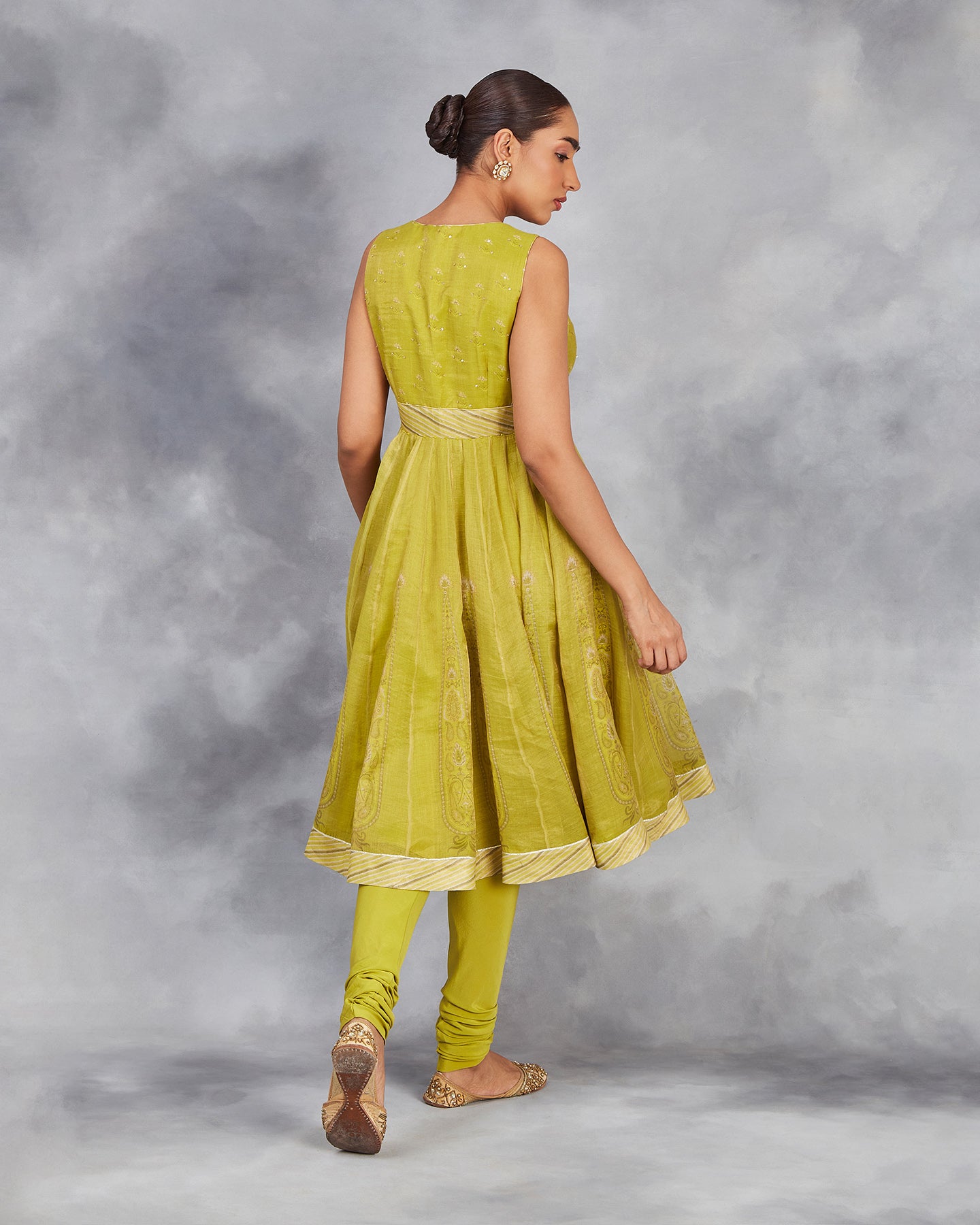 maya short anarkali set