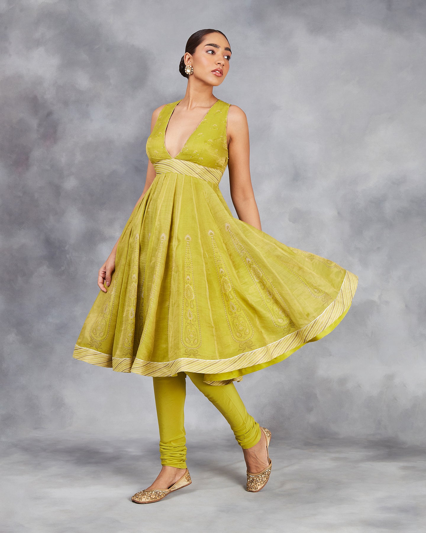 maya short anarkali set