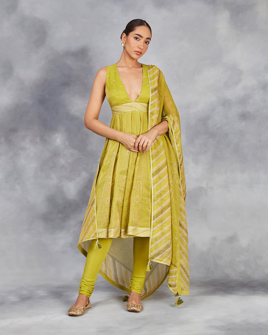 maya short anarkali set
