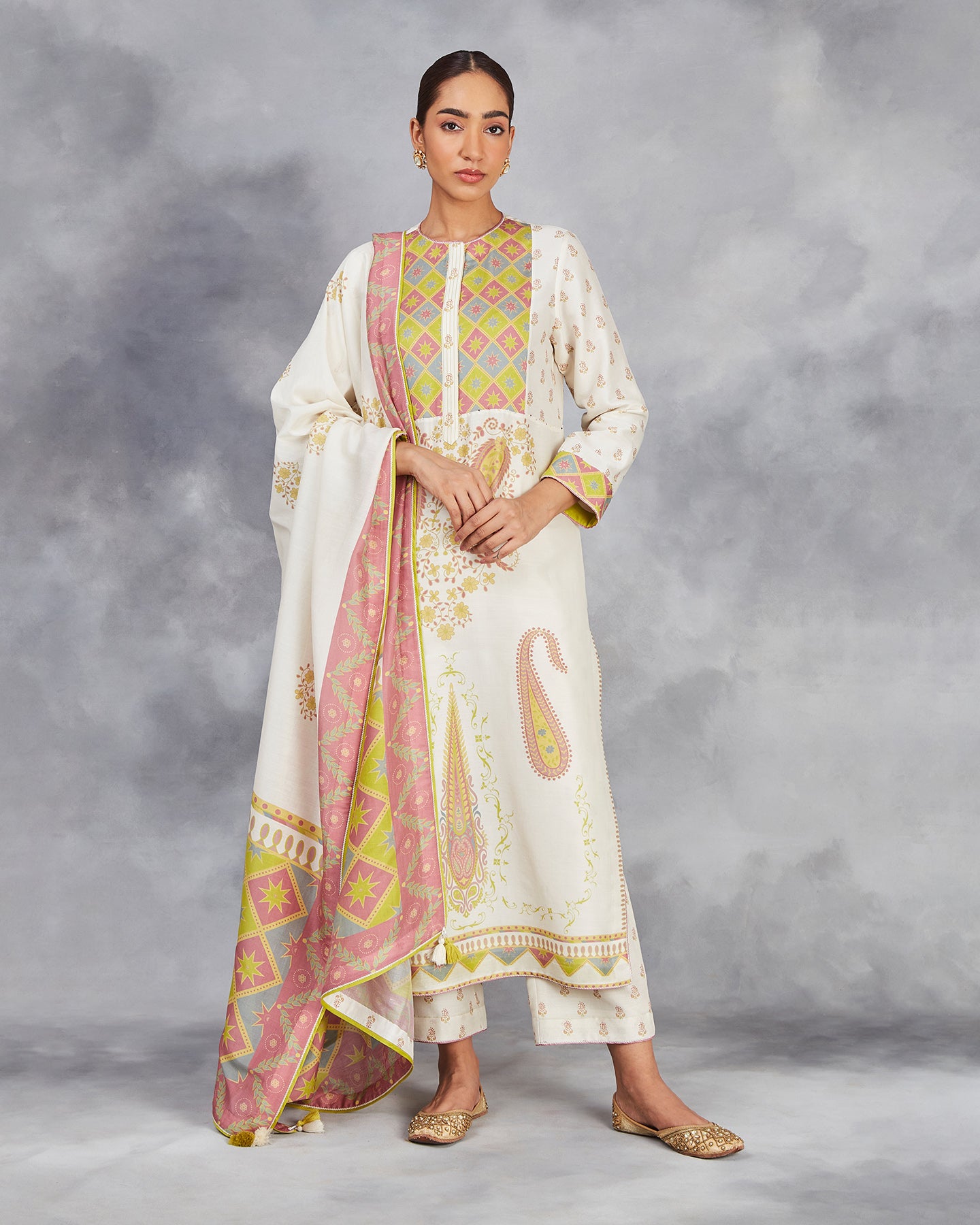 maysa long kurta set