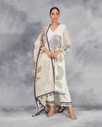 rose long kurta set