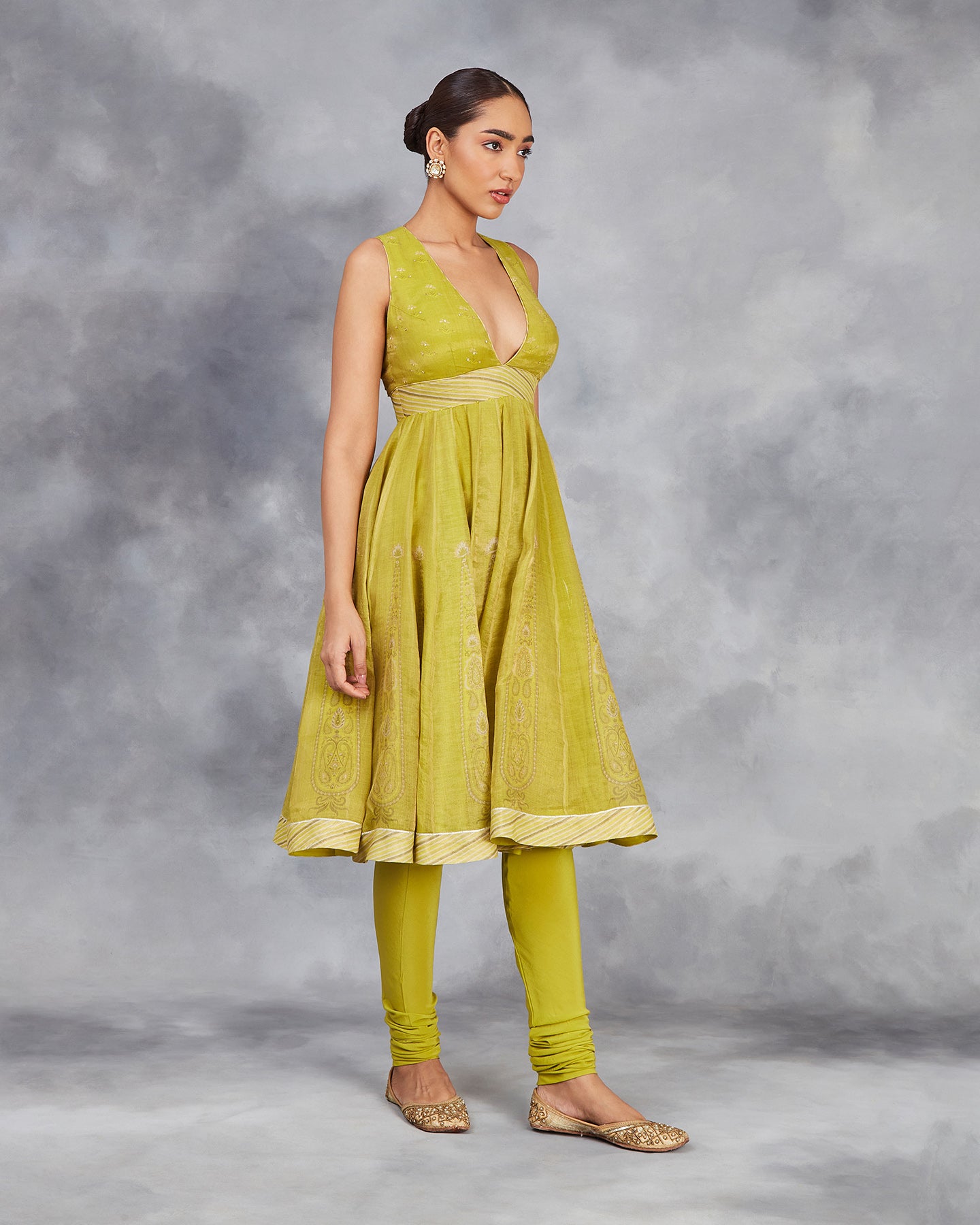 maya short anarkali set