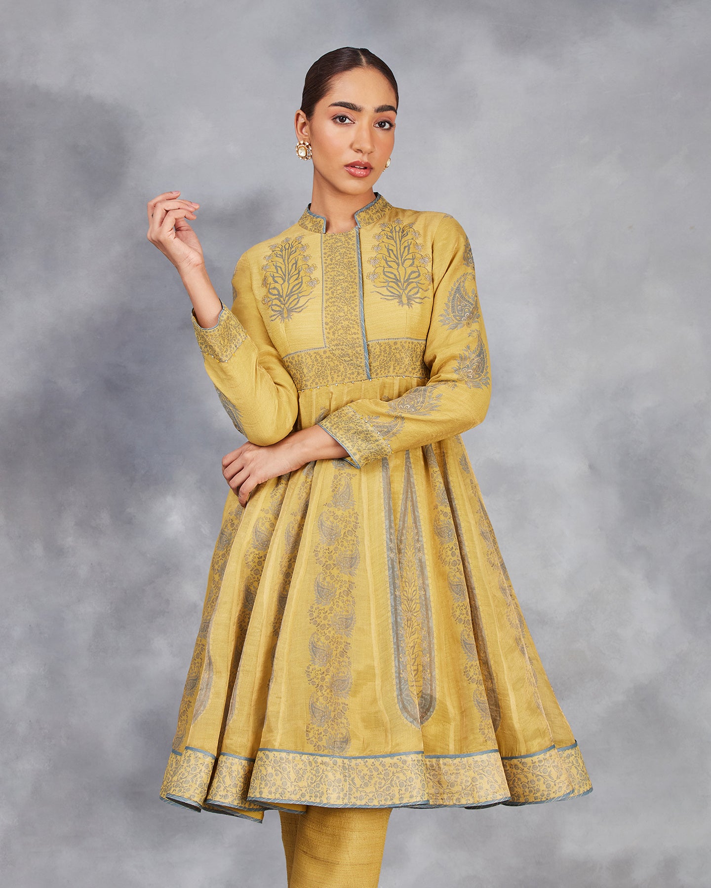 zaira short anarkali set
