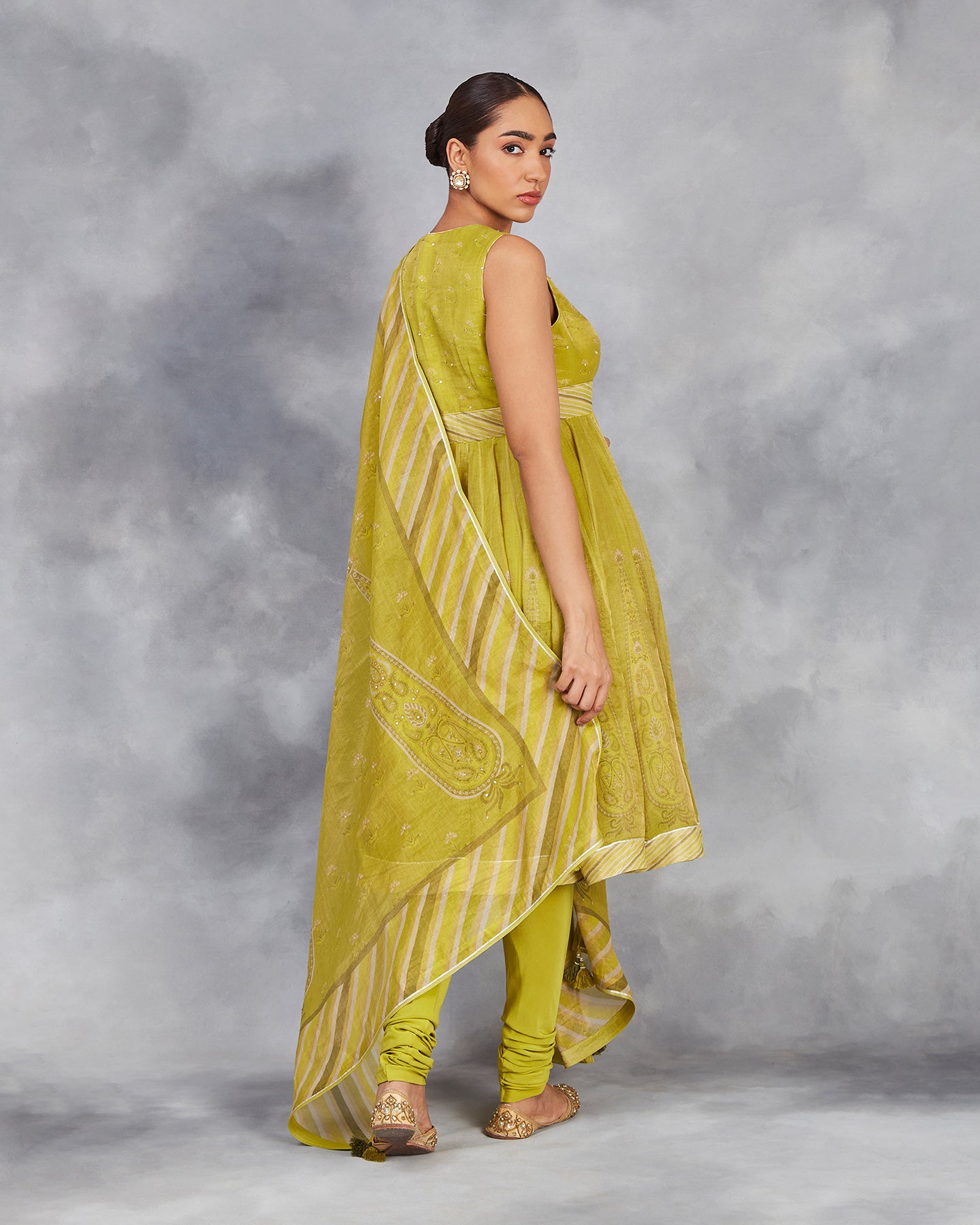 maya short anarkali set
