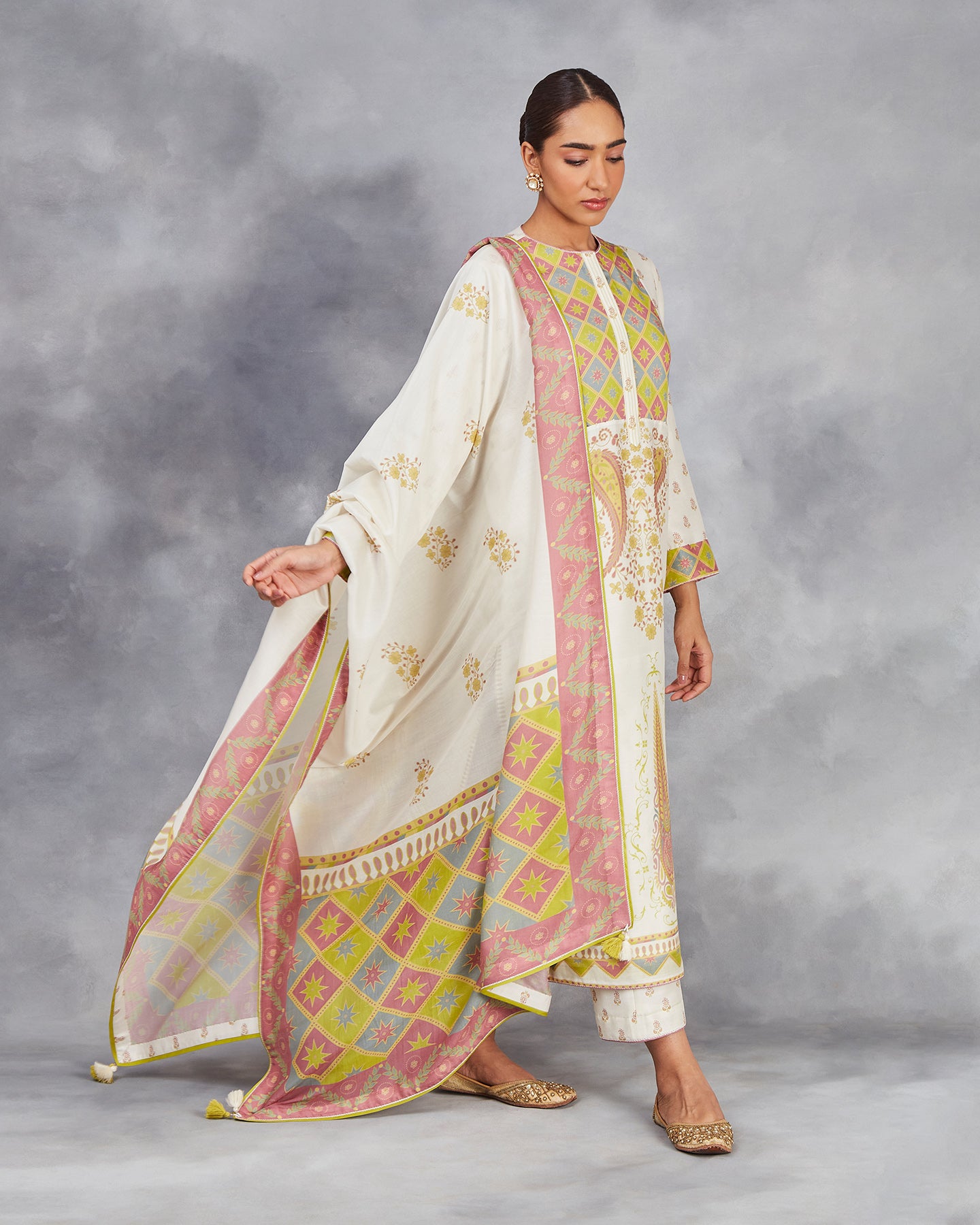 maysa long kurta set