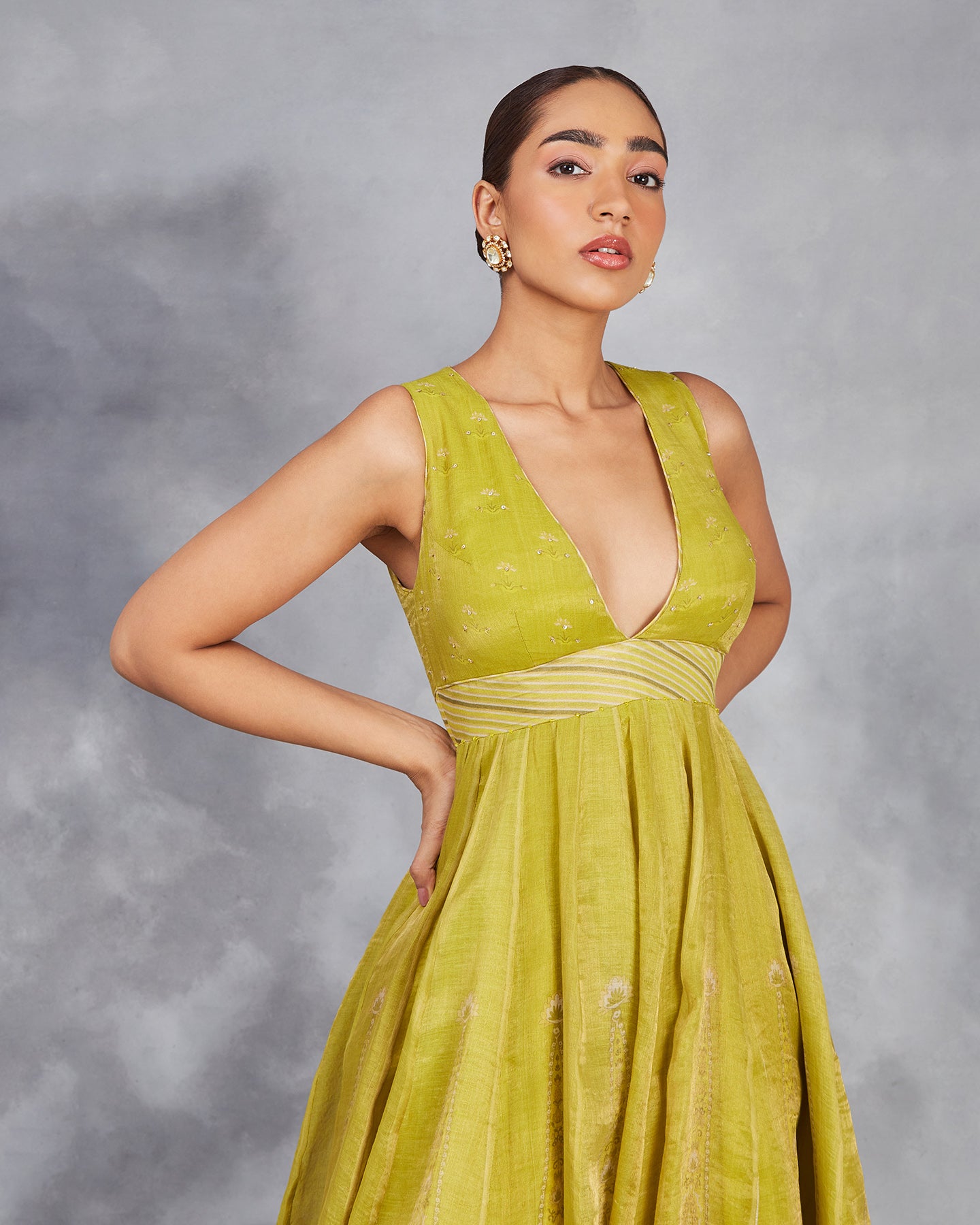 maya short anarkali set