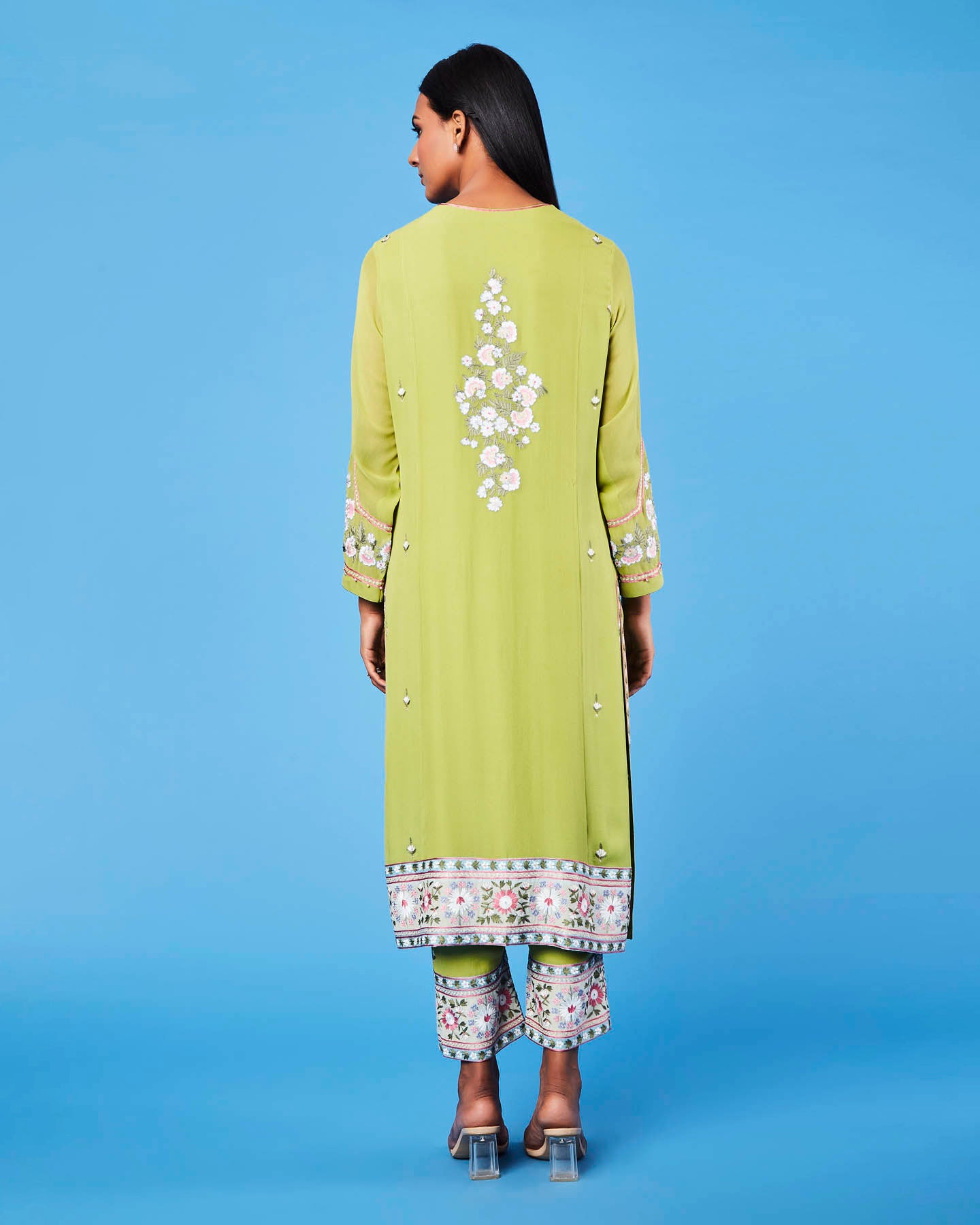 duaa kurta set green