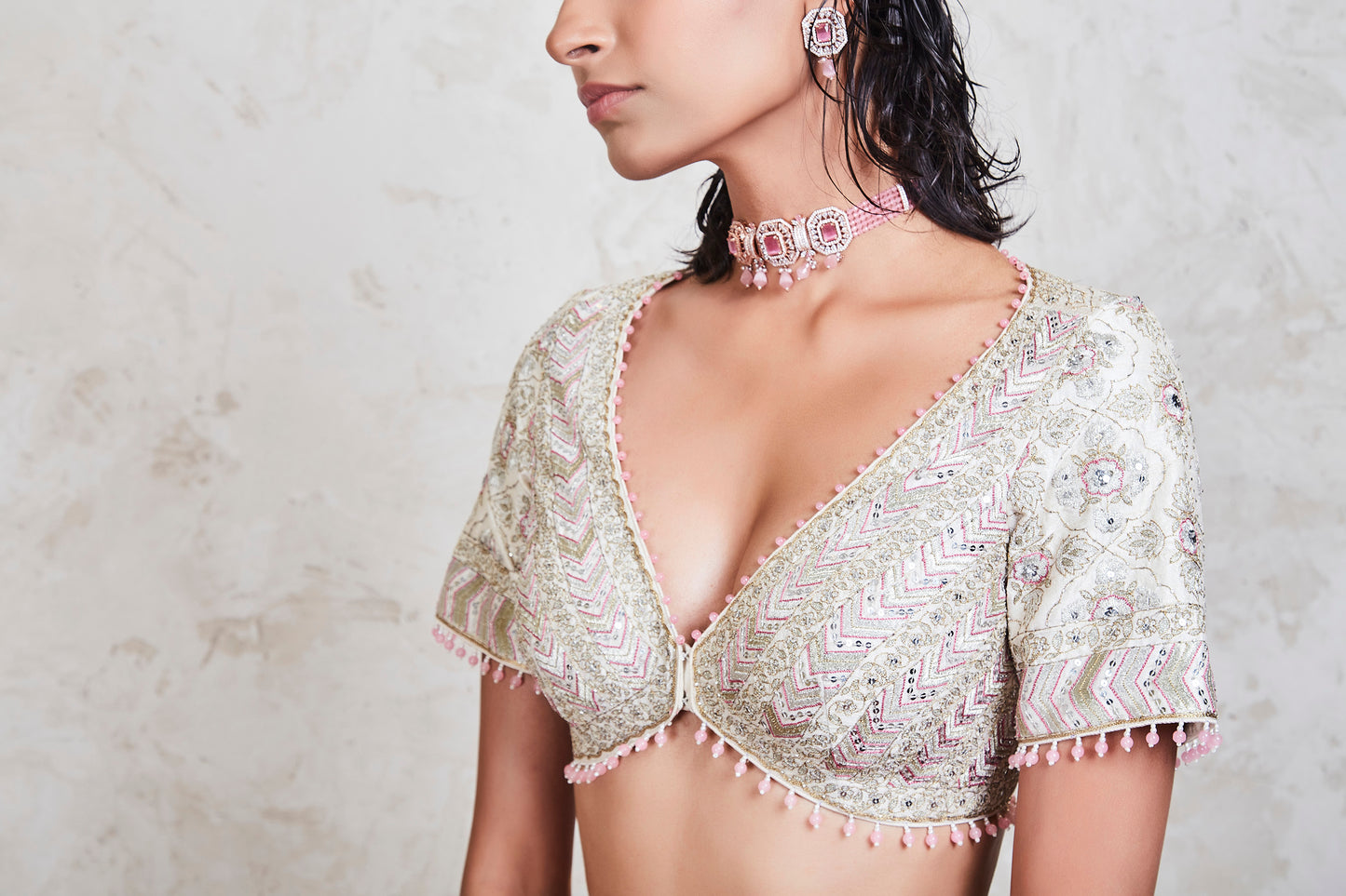 shunum lehenga set ivory