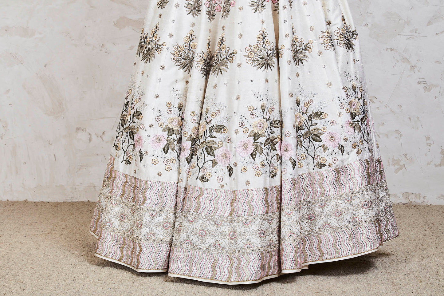 shunum lehenga set ivory