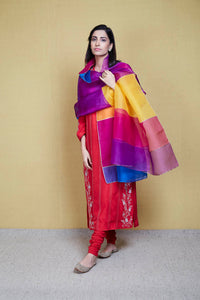mohini dark red kurta set