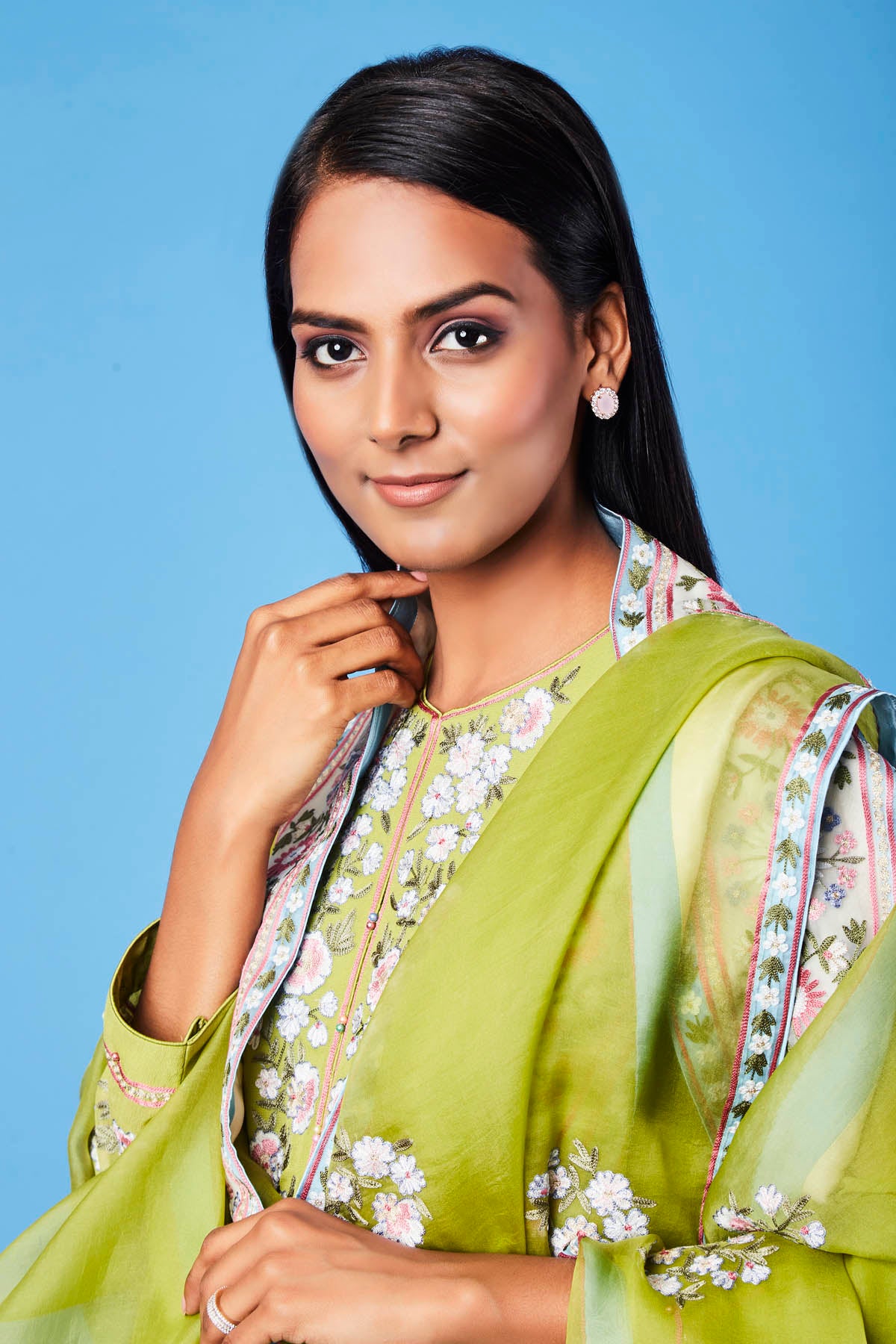 duaa kurta set green