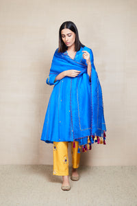 navya blue kurta set