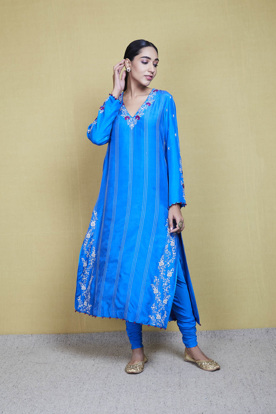 mohini blue kurta set