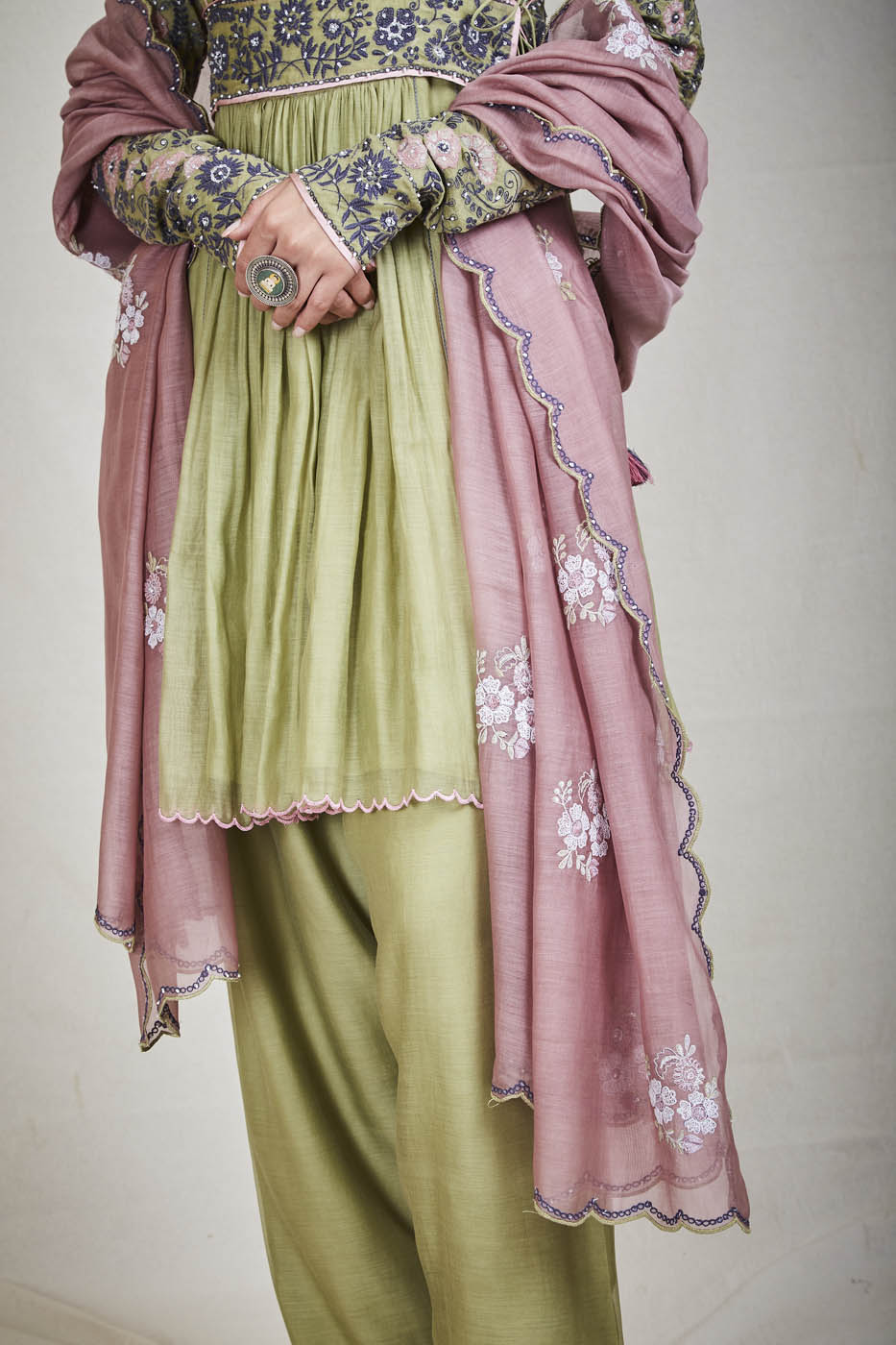 Kishawar Anarkali Set