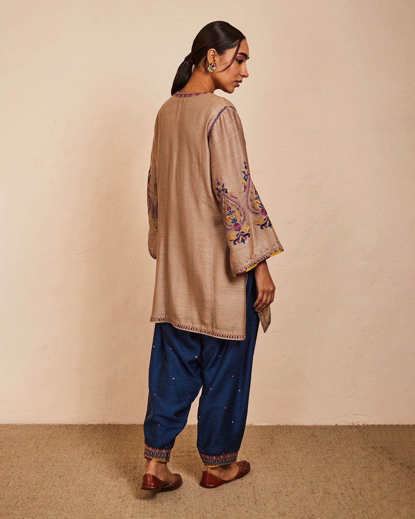 bhaumi kurta set beige