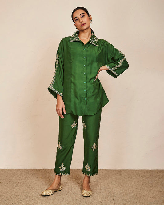 tejal co ordinate set green
