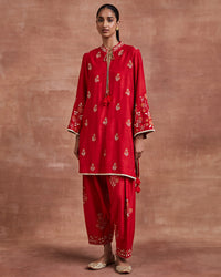 aarti kurta set red