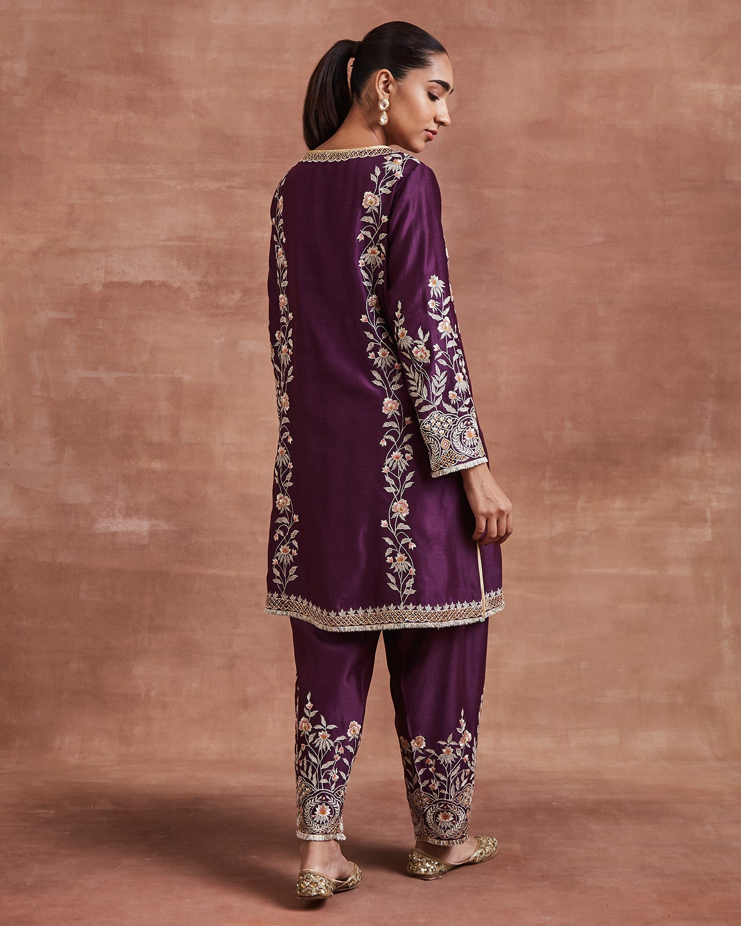 ritul kurta set purple
