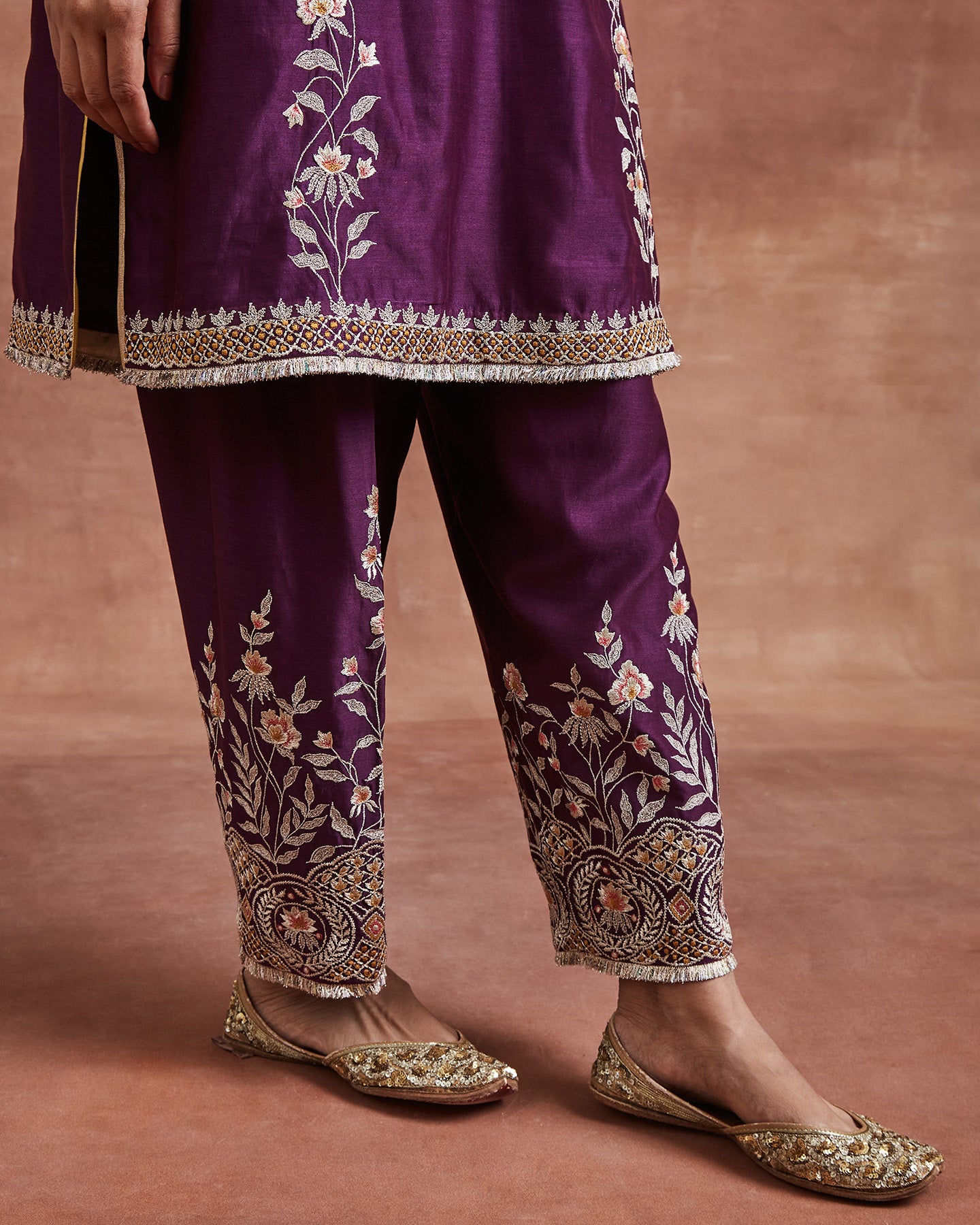 ritul kurta set purple