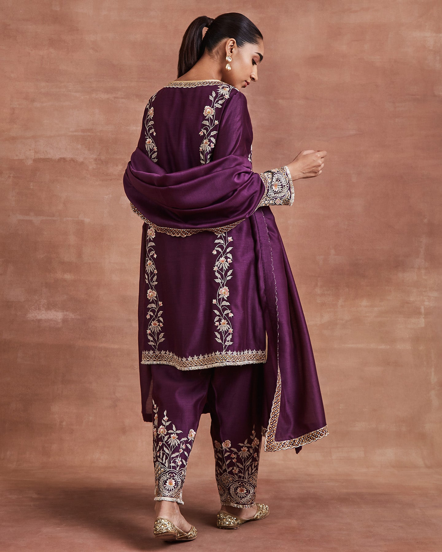 ritul kurta set purple