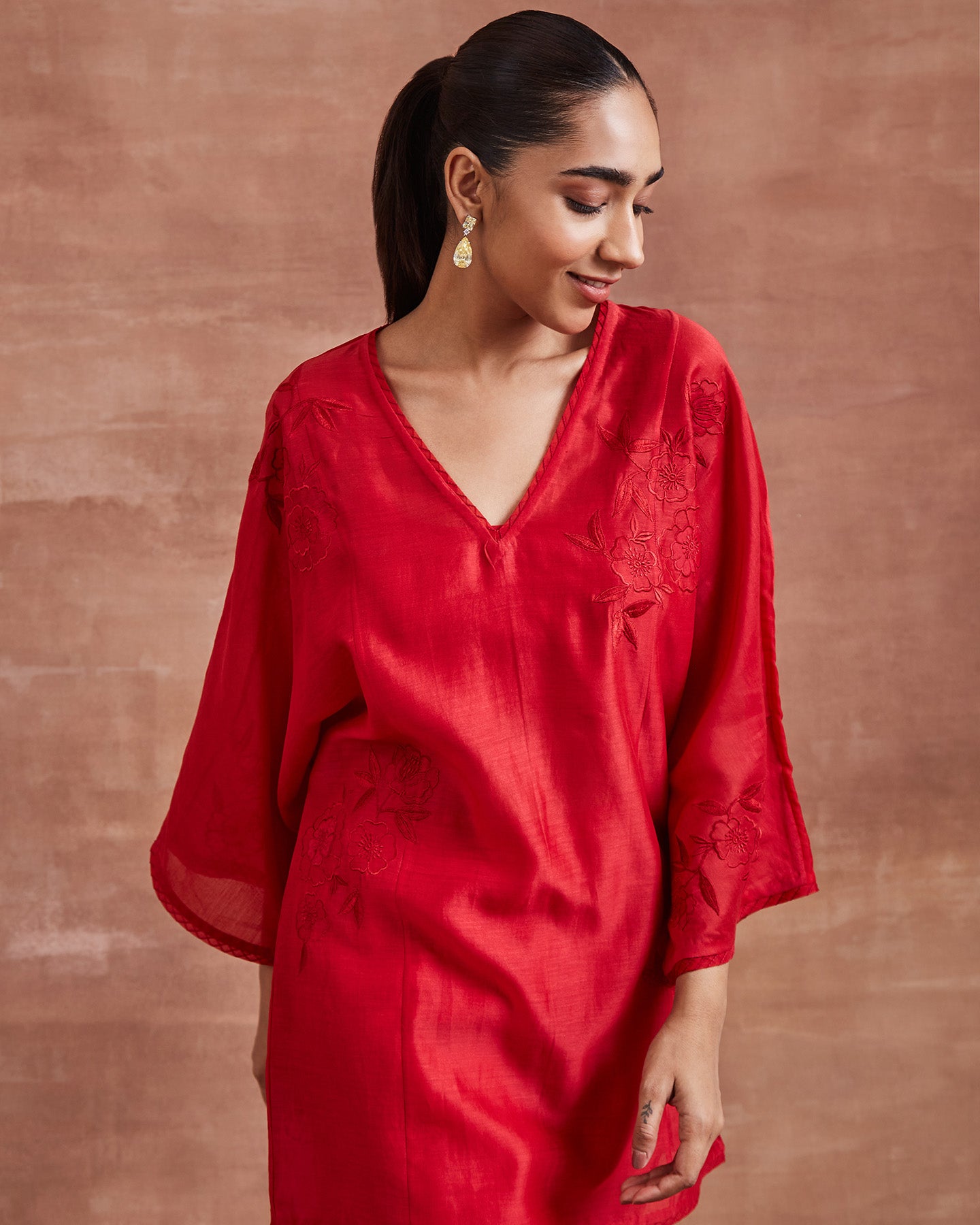 mayra co ordinate set red