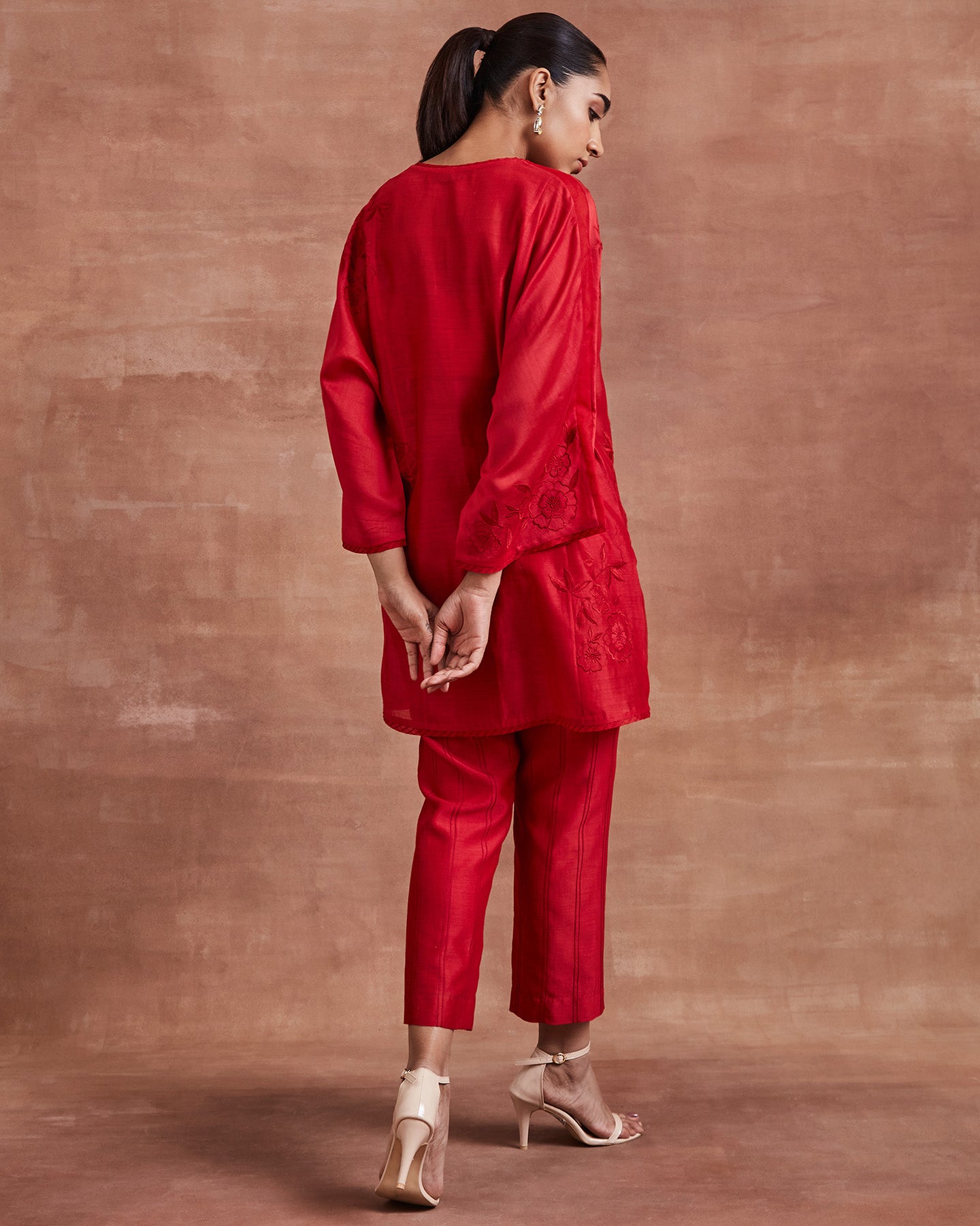 mayra co ordinate set red