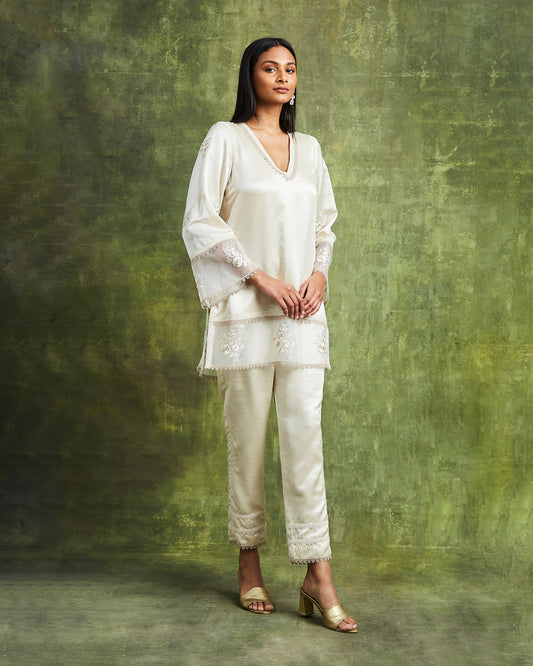 sana co ordinate set off white