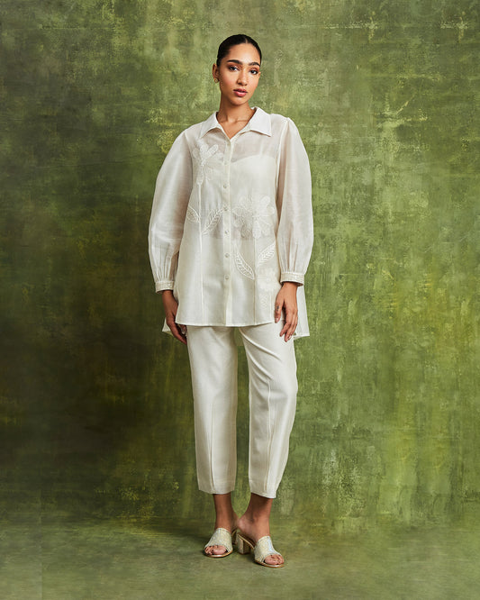 aaima co ordinate set off white