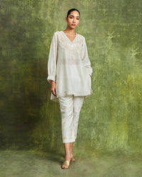 sara co ordinate set off white