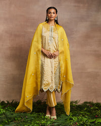 nazma kurta set yellow