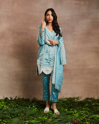 jumaina kurta set blue