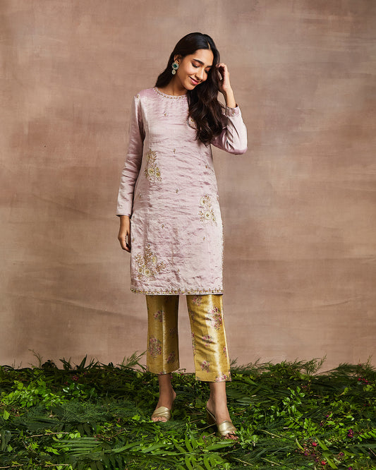 eliza kurta set pink