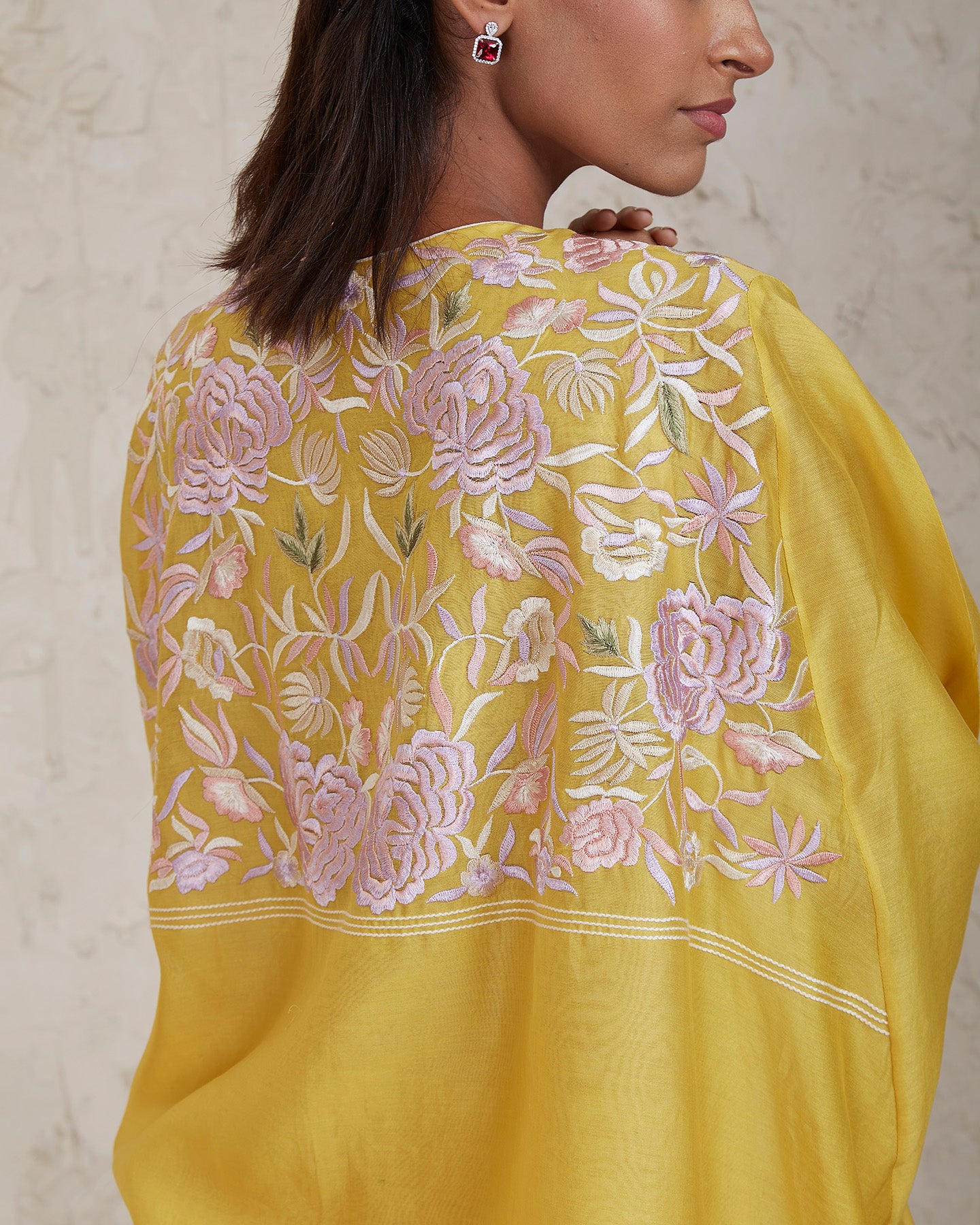 zimal kaftan set yellow