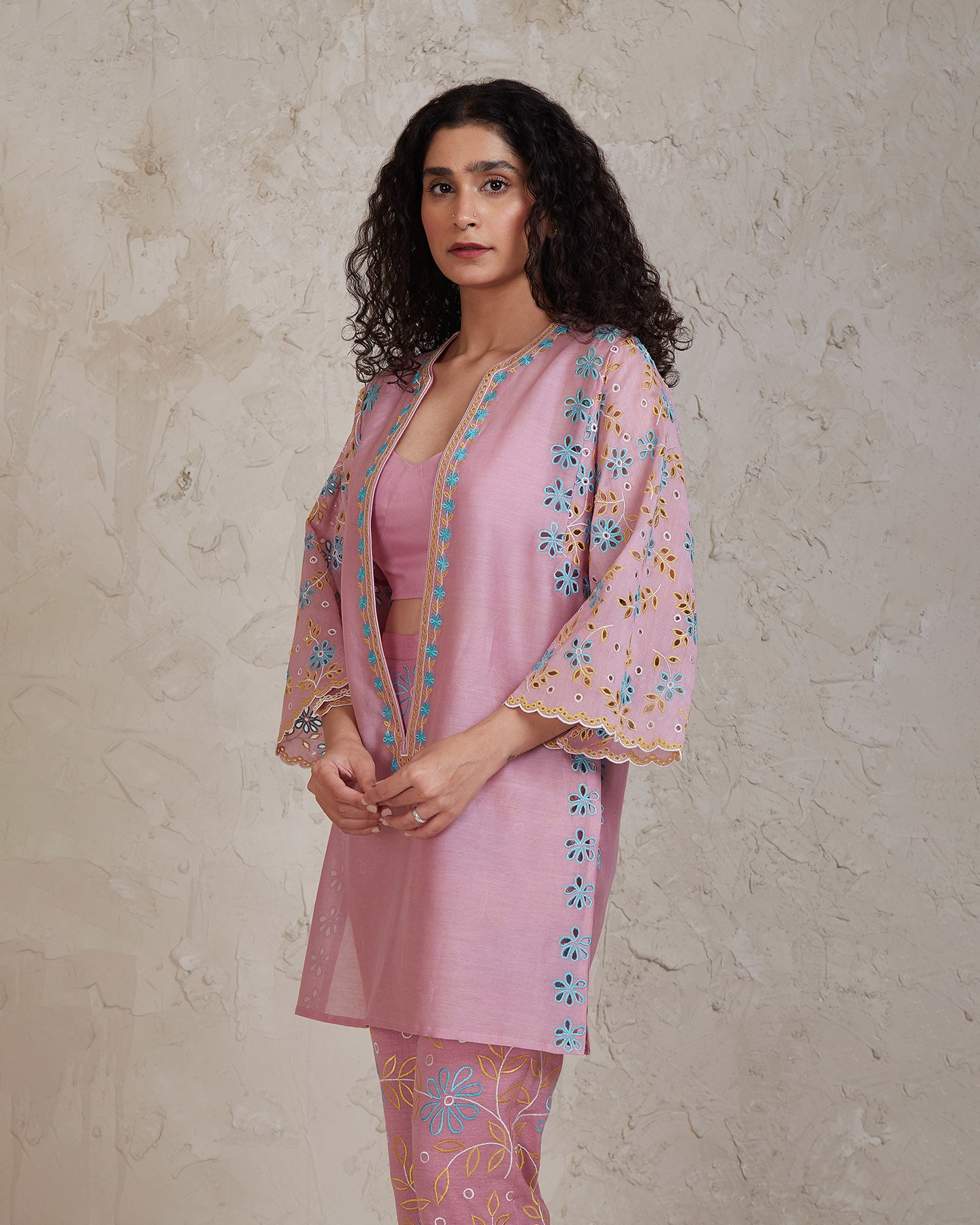 amal co ordinate set pink