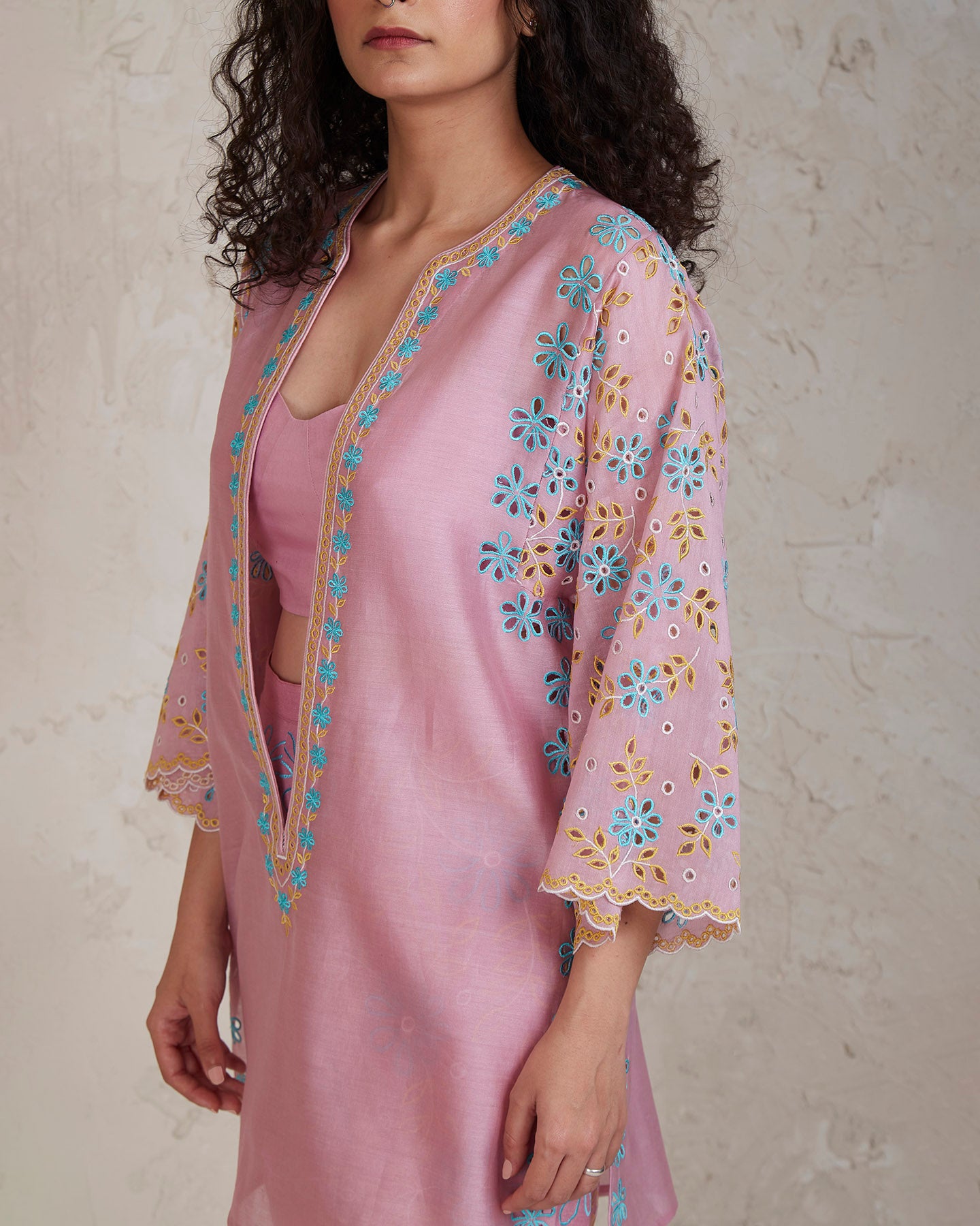 amal co ordinate set pink