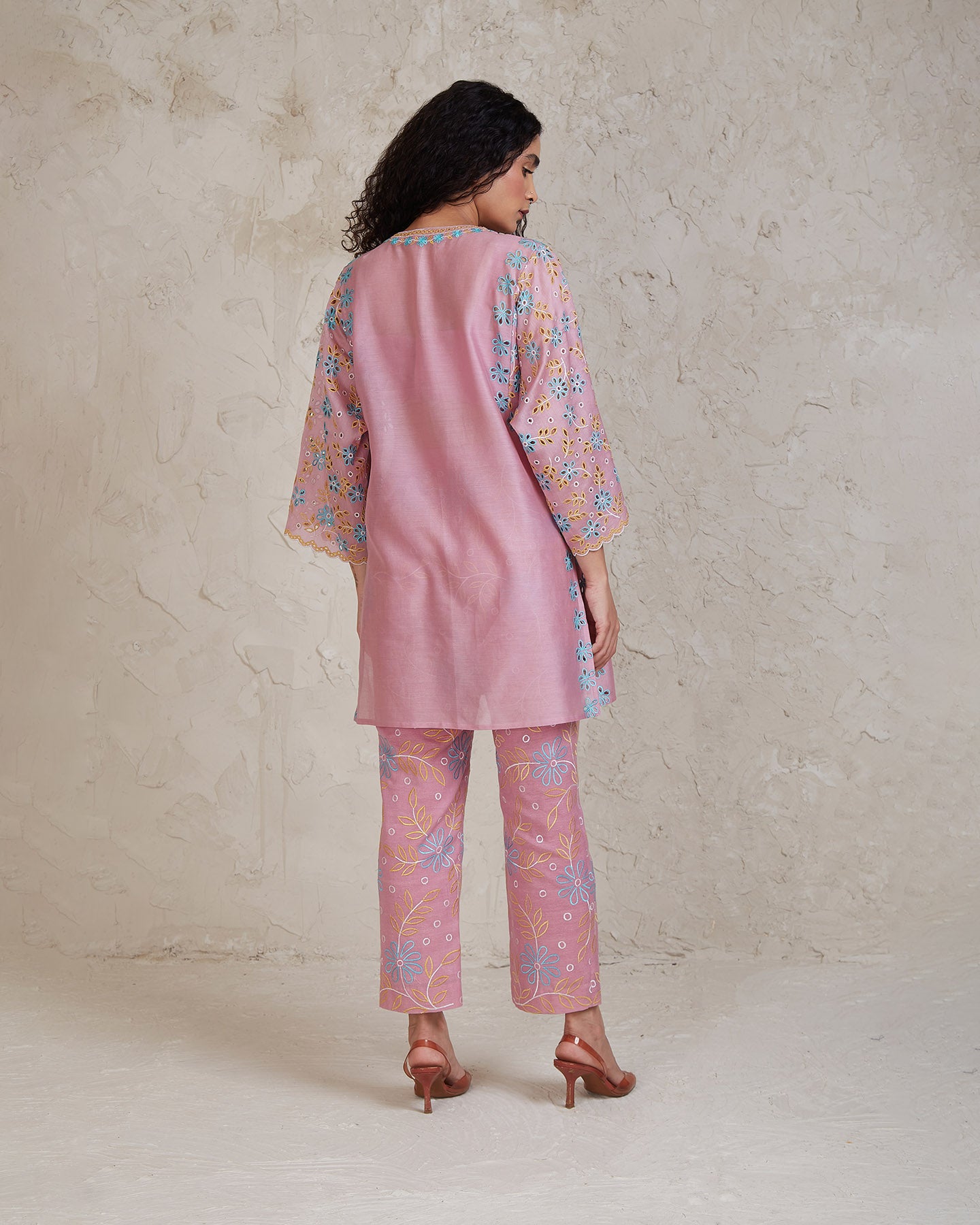 amal co ordinate set pink