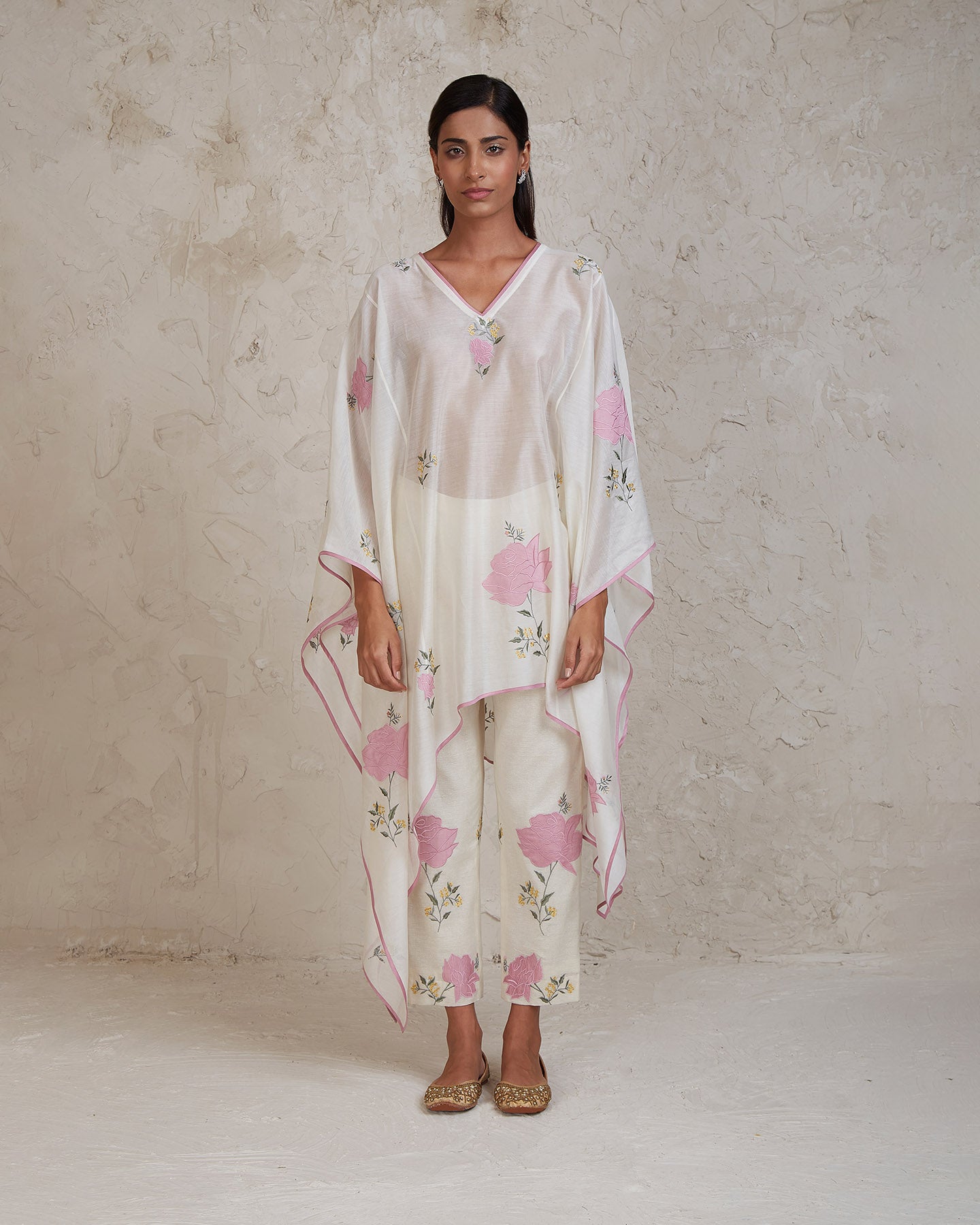 isra kaftan set offwhite