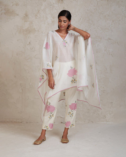 isra kaftan set offwhite