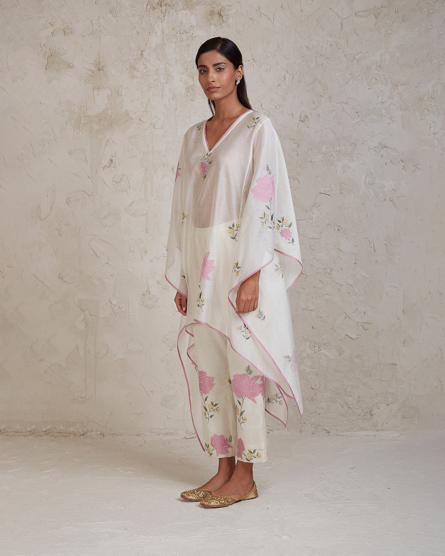 isra kaftan set offwhite
