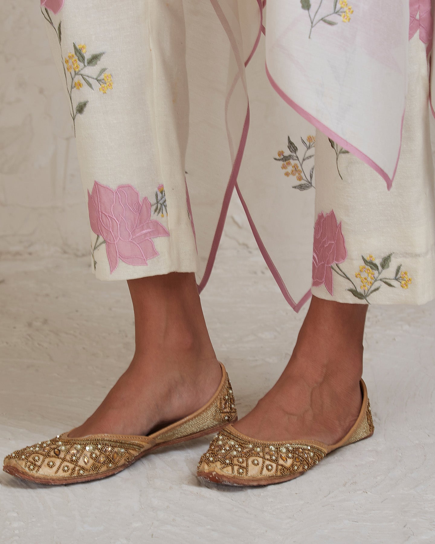 isra kaftan set offwhite
