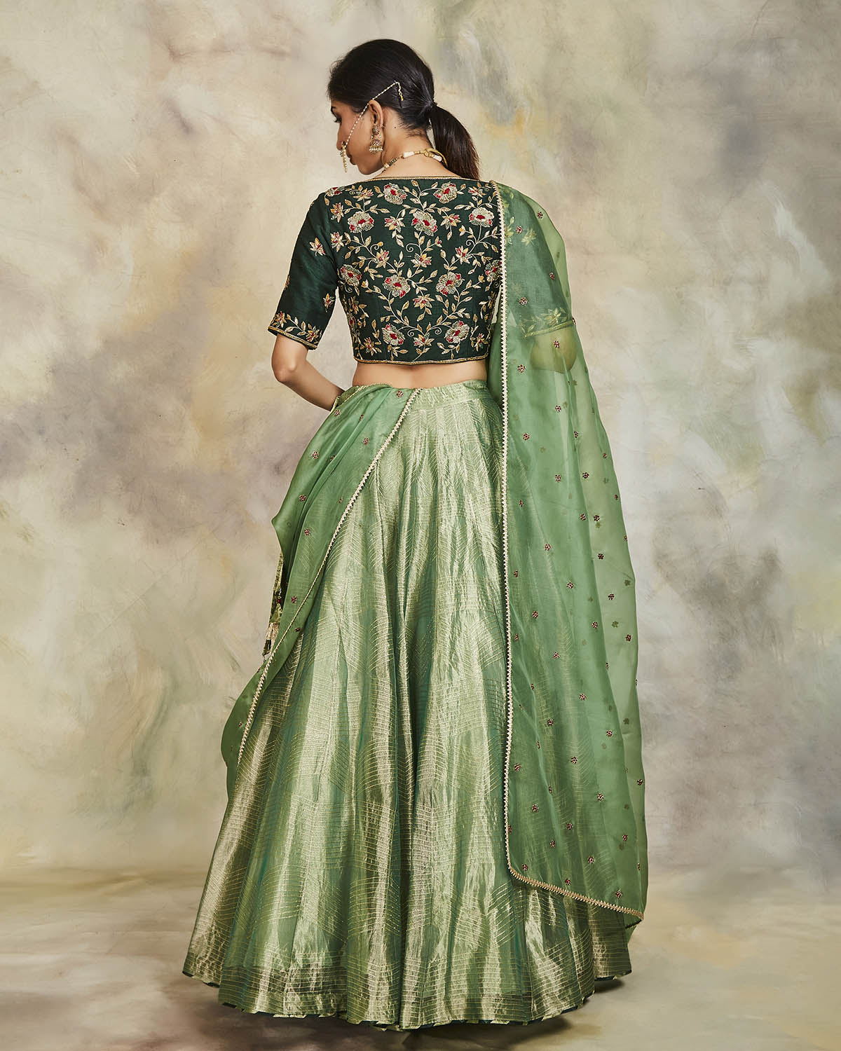 mehndi lehenga set
