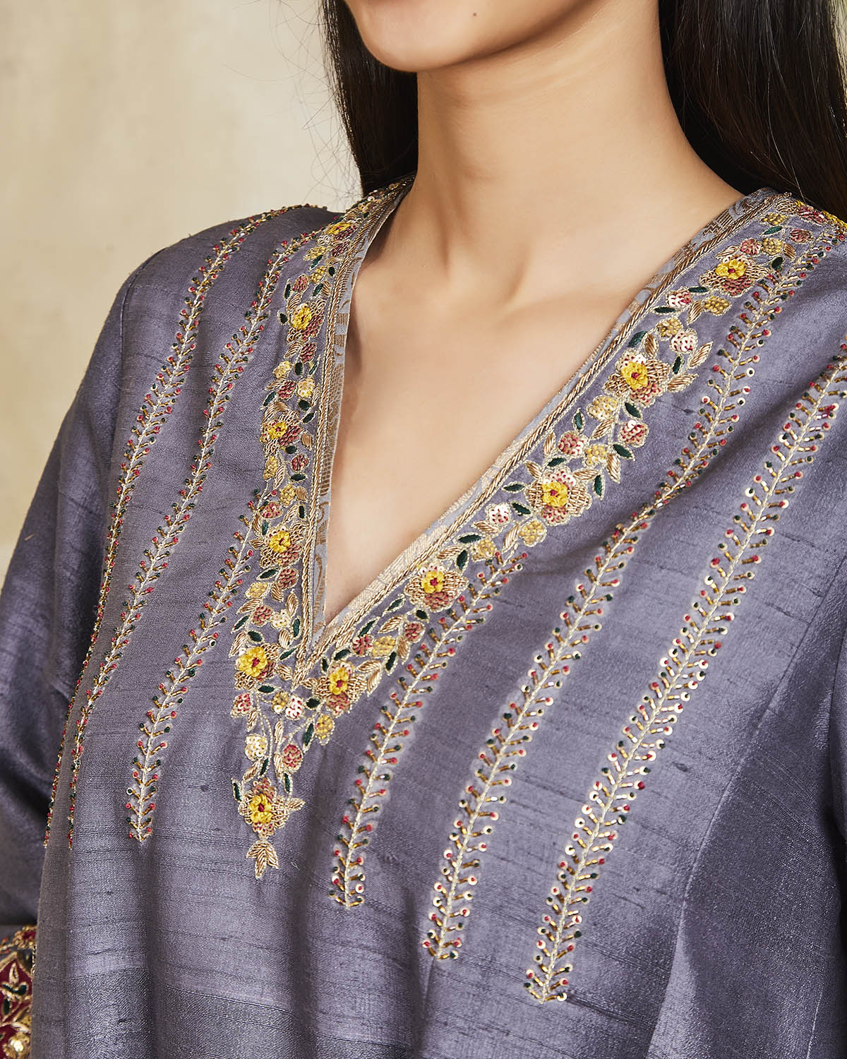 surmayi kurta set