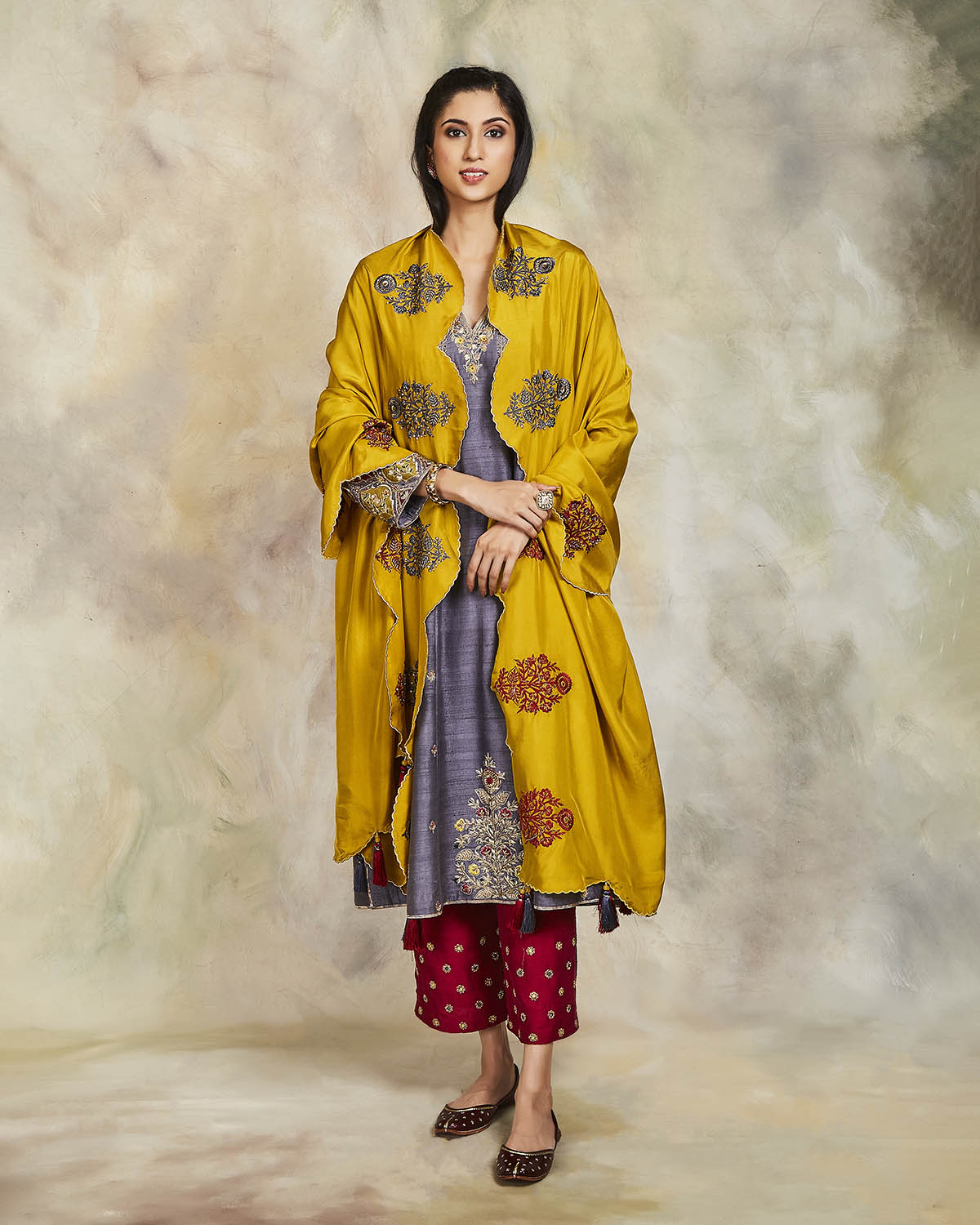 surmayi kurta set