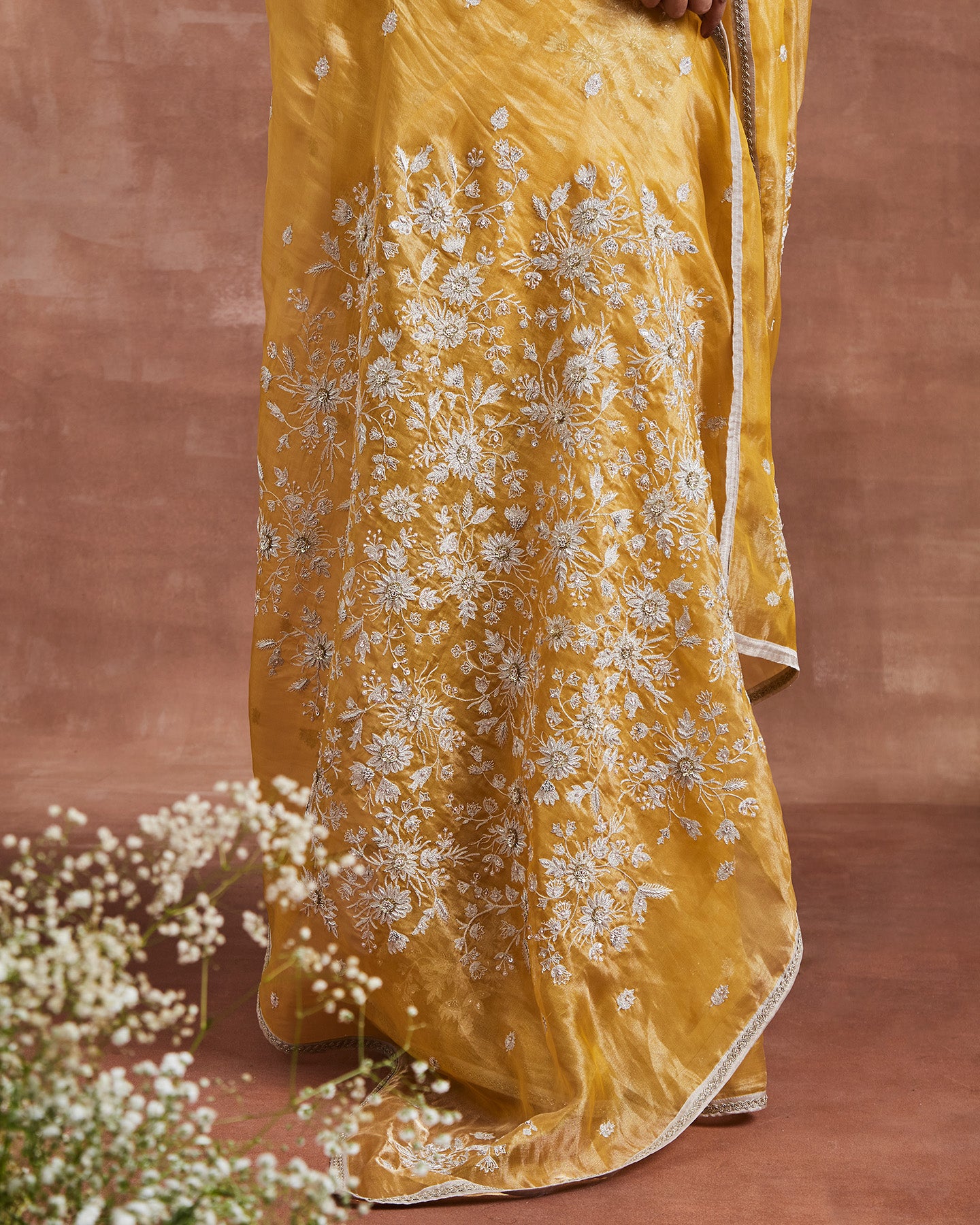 yahvi saree set yellow