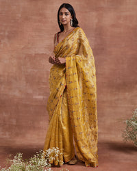 indira saree set yellow
