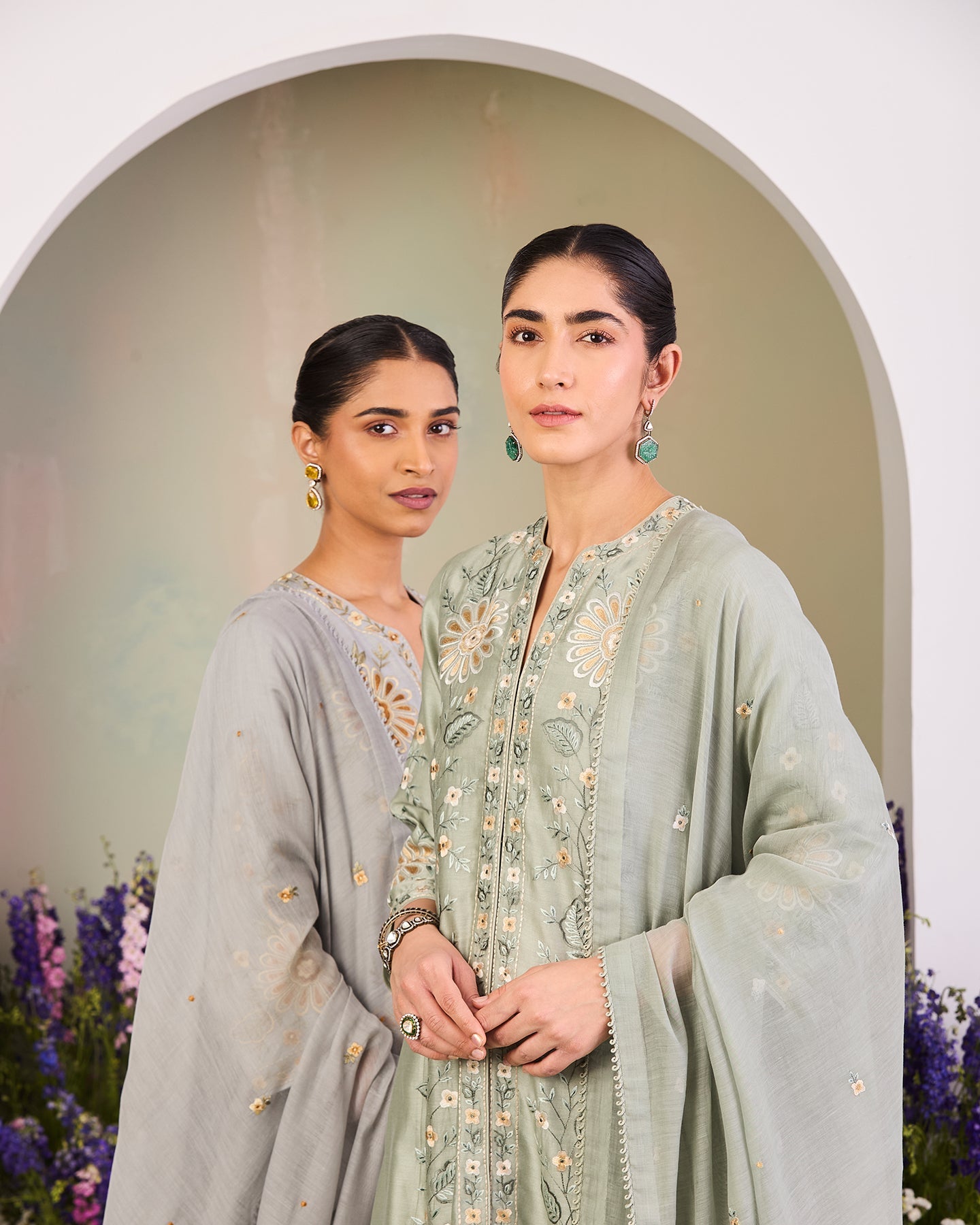 azeena long kurta set