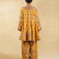 Zard Short Anarkali Set