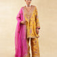 Zard Short Anarkali Set