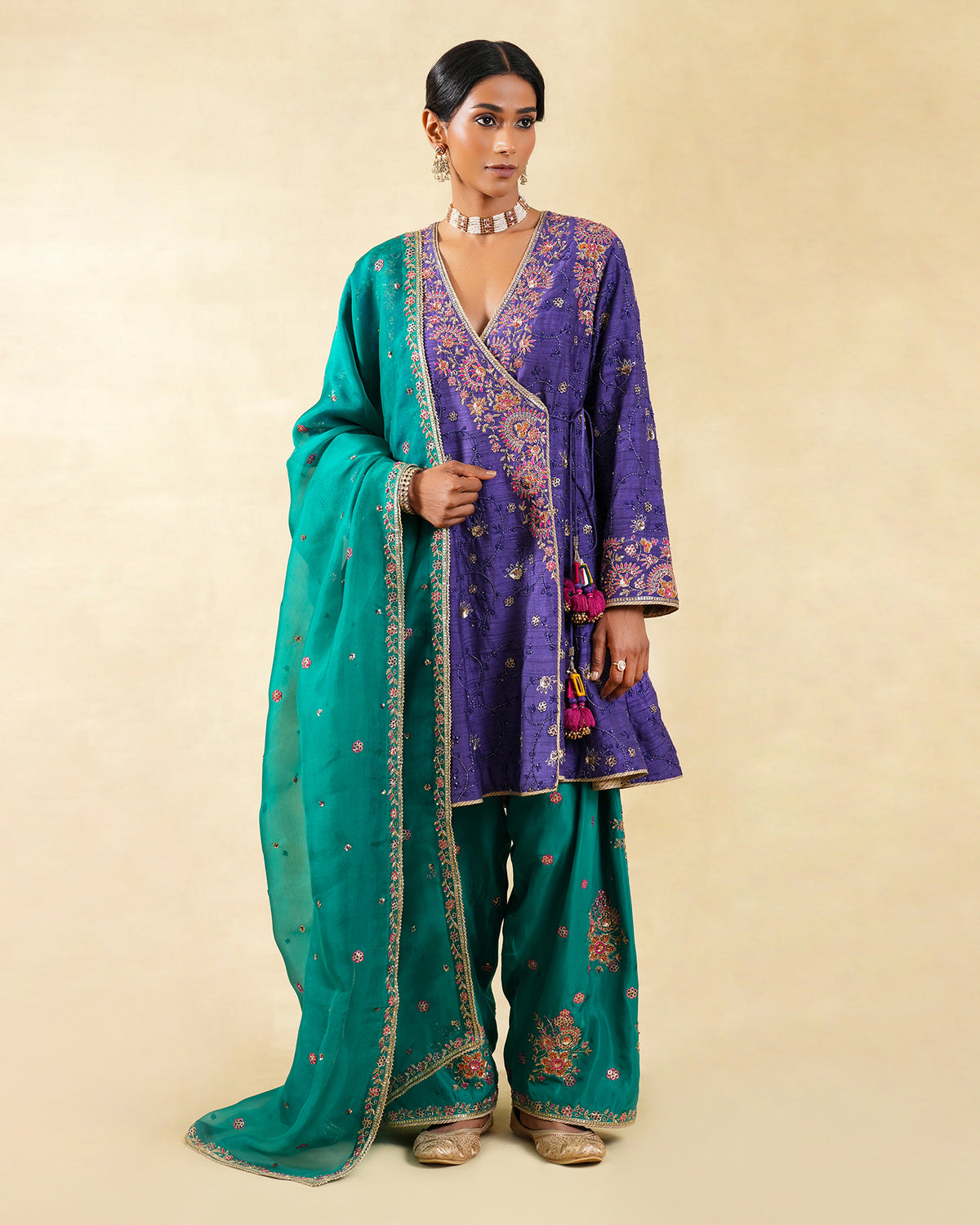 Jamuni Shaam Angrakha Set